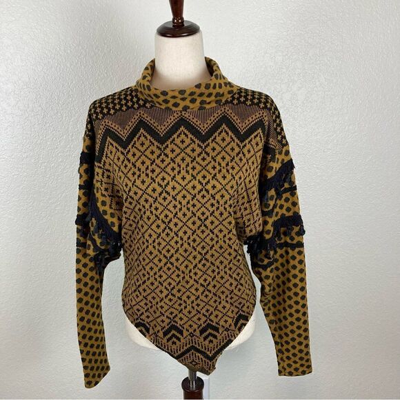 Vintage EYRE Walker Boho tassel sweater set Size M* READ - Picture 14 of 16